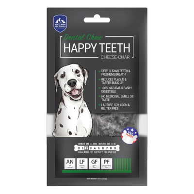 Himalayan Dog Chew Happy Teeth Cheese-Char With Activated Charcoal